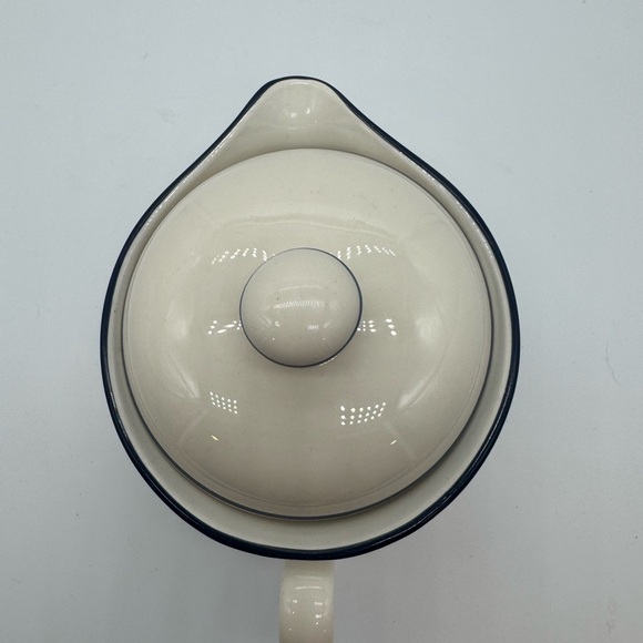 Vintage Lenox pinstripe creamer with lid - Picture 5 of 10
